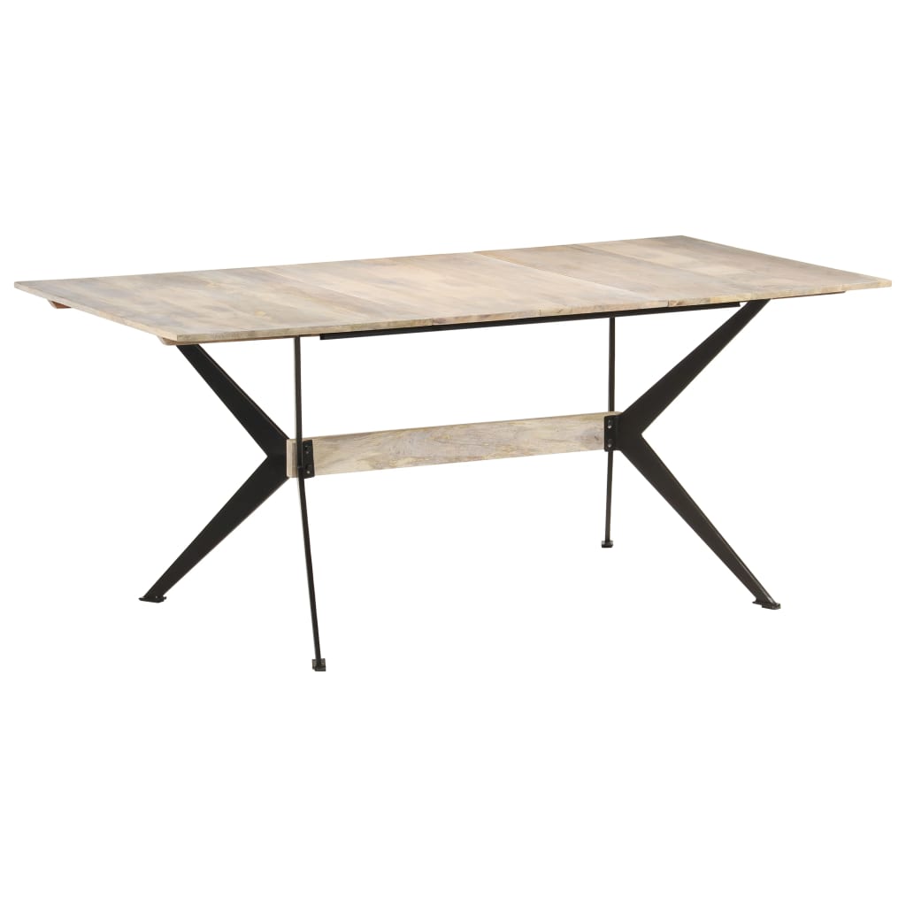 Jídelní Stůl 180 X 90 X 76 Cm Masivní Mangovníkové Dřevo