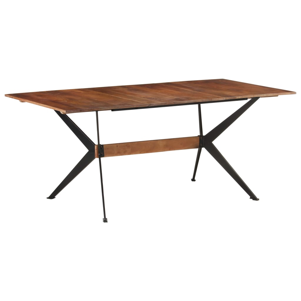 Jídelní Stůl 180 X 90 X 76 Cm Masivní Mangovníkové Dřevo