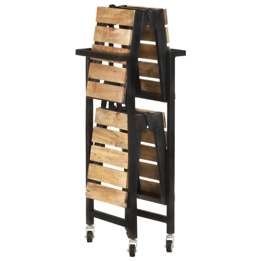 Kuchyňský Vozík 87 X 36 X 81 Cm Masivní Mangovník