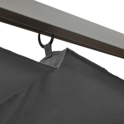 Pergola Se Zatahovací Střechou 3X3 M Ocel 180 G/M²