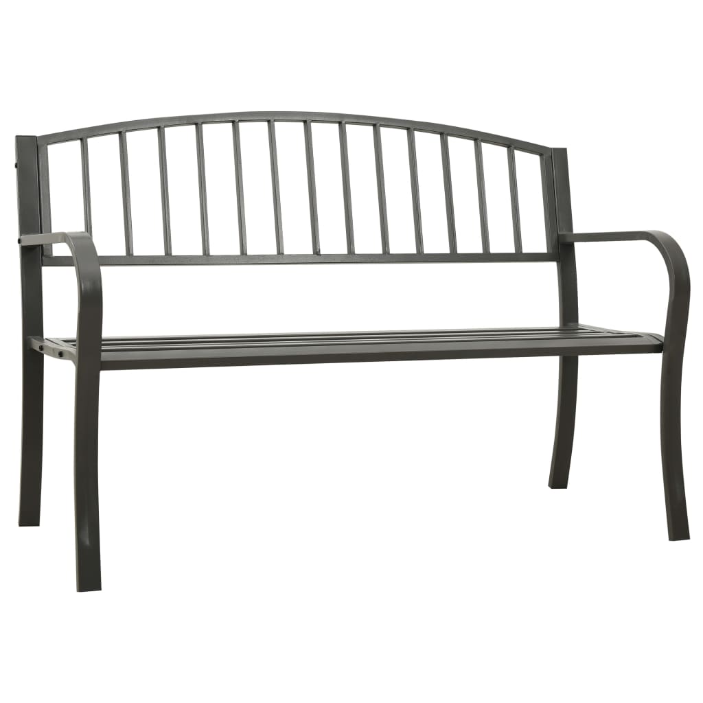 Zahradní Lavice 125 Cm Černá Ocel
