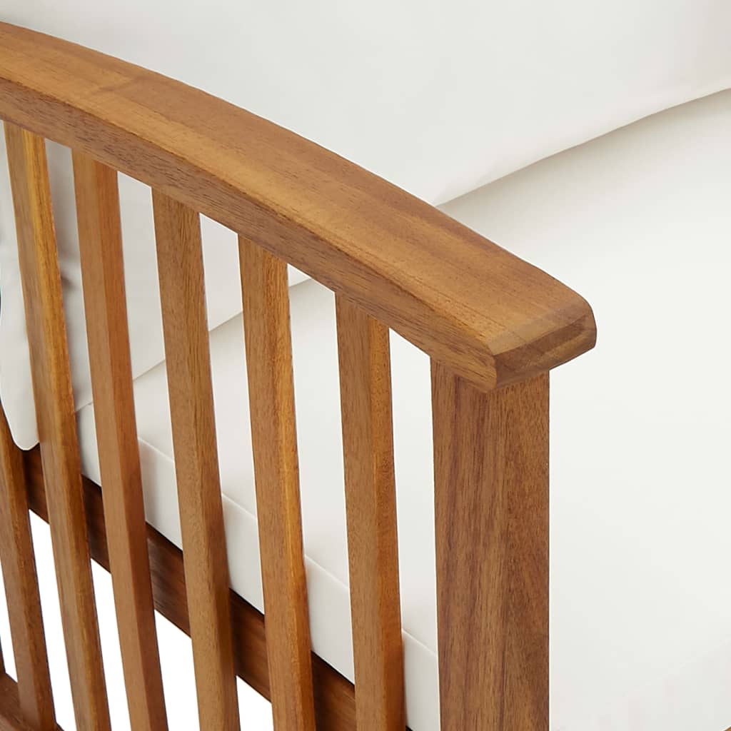 Zahradní Židle S Poduškami 2 Ks Masivní Akáciové Dřevo