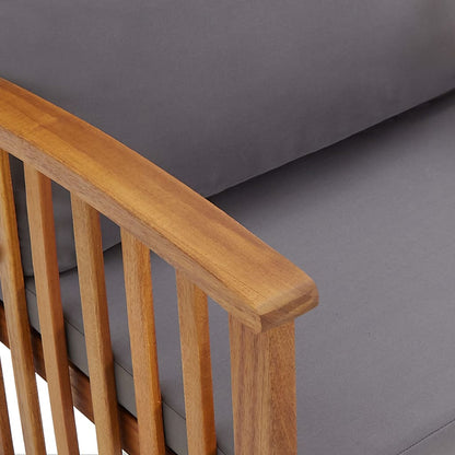 Zahradní Lavice S Poduškami 119 Cm Masivní Akáciové Dřevo