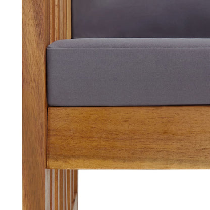 Zahradní Lavice S Poduškami 119 Cm Masivní Akáciové Dřevo