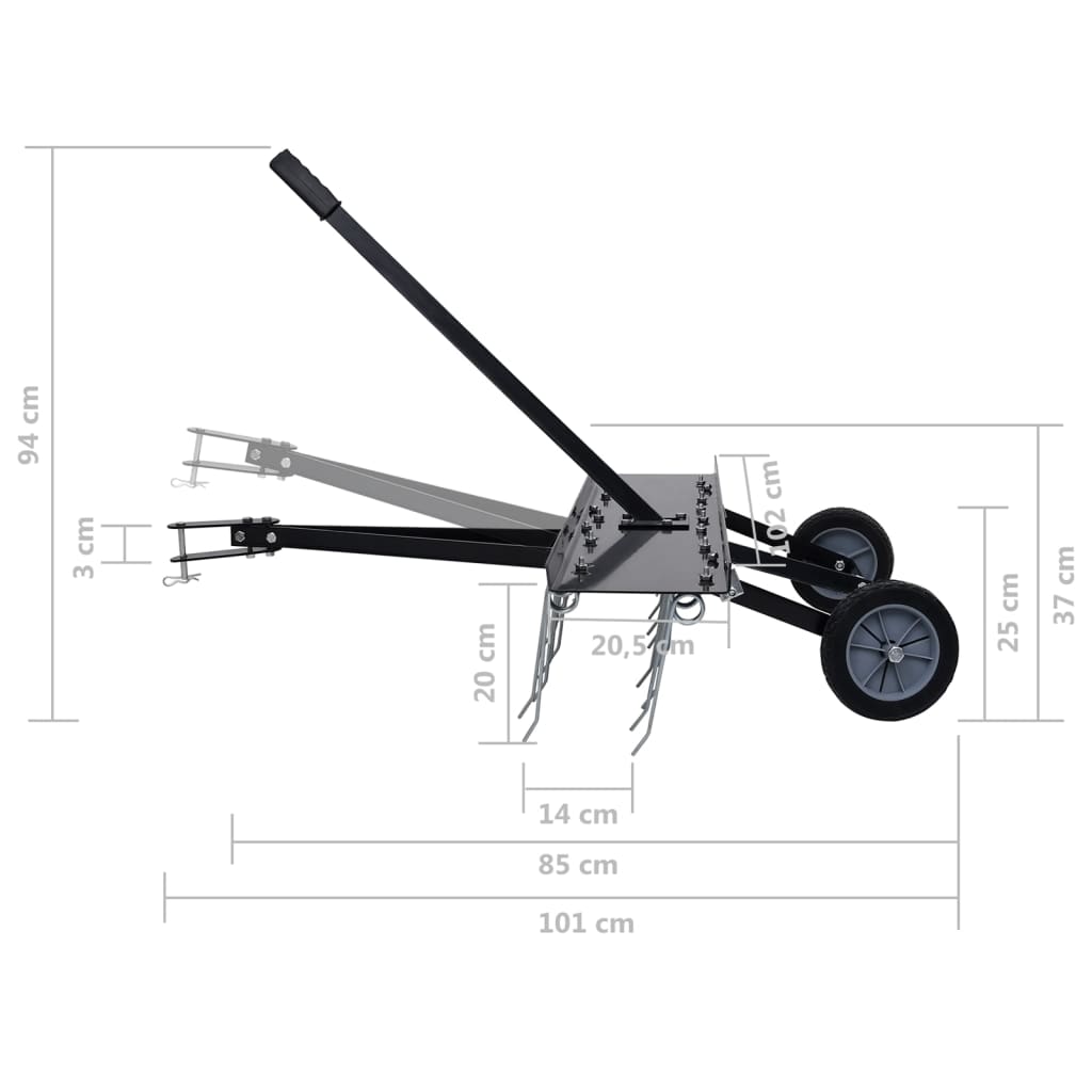 Vertikutátor Pro Zahradní Traktor 100 Cm