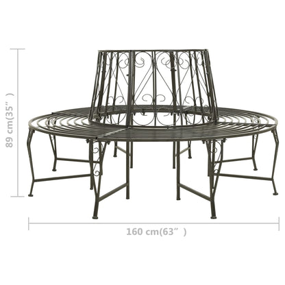Zahradní Lavice Kolem Stromu 160 Cm Ocel