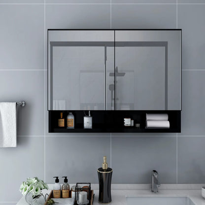 Led Koupelnová Zrcadlová Skříňka 80 X 15 X 60 Cm Mdf