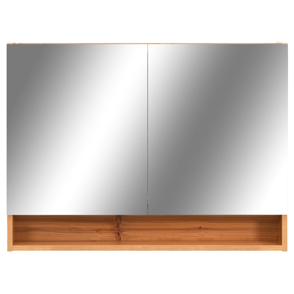 Led Koupelnová Zrcadlová Skříňka 80 X 15 X 60 Cm Mdf