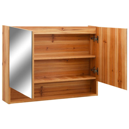 Led Koupelnová Zrcadlová Skříňka 80 X 15 X 60 Cm Mdf