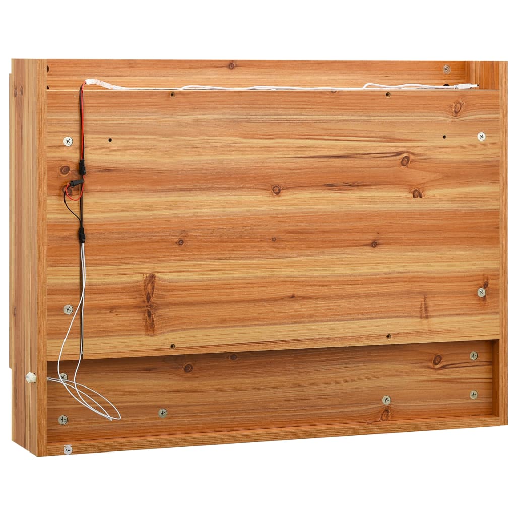 Led Koupelnová Zrcadlová Skříňka 80 X 15 X 60 Cm Mdf