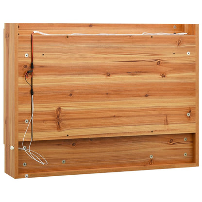 Led Koupelnová Zrcadlová Skříňka 80 X 15 X 60 Cm Mdf
