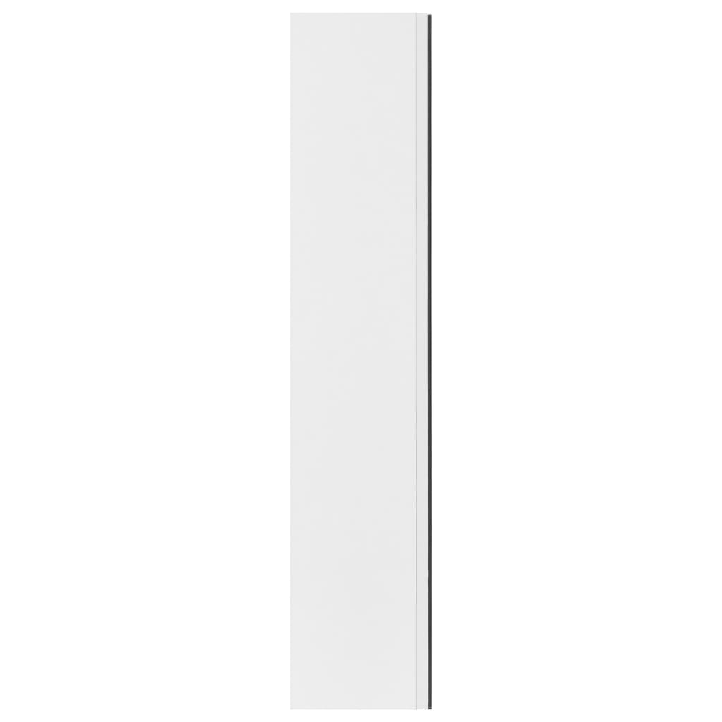 323607 Bathroom Mirror Cabinet White 60X15X75 Cm Mdf Šedá