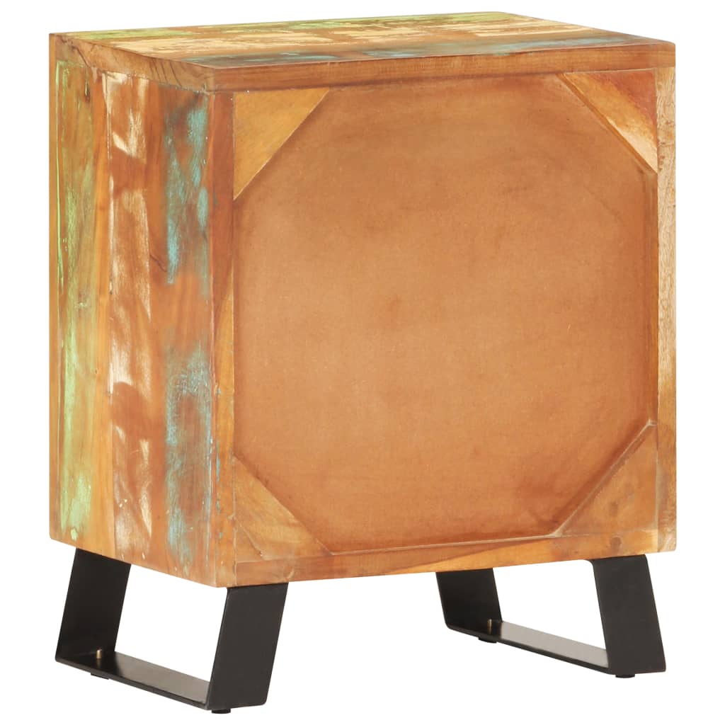 Noční Stolek 40 X 30 X 50 Cm Masivní Recyklované Dřevo