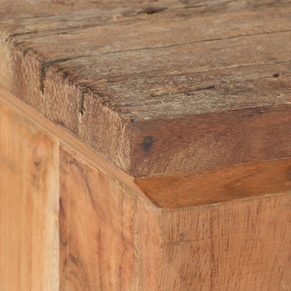 Tv Stolek 120 X 30 X 40 Cm Masivní Akácie A Recyklované Dřevo Černá