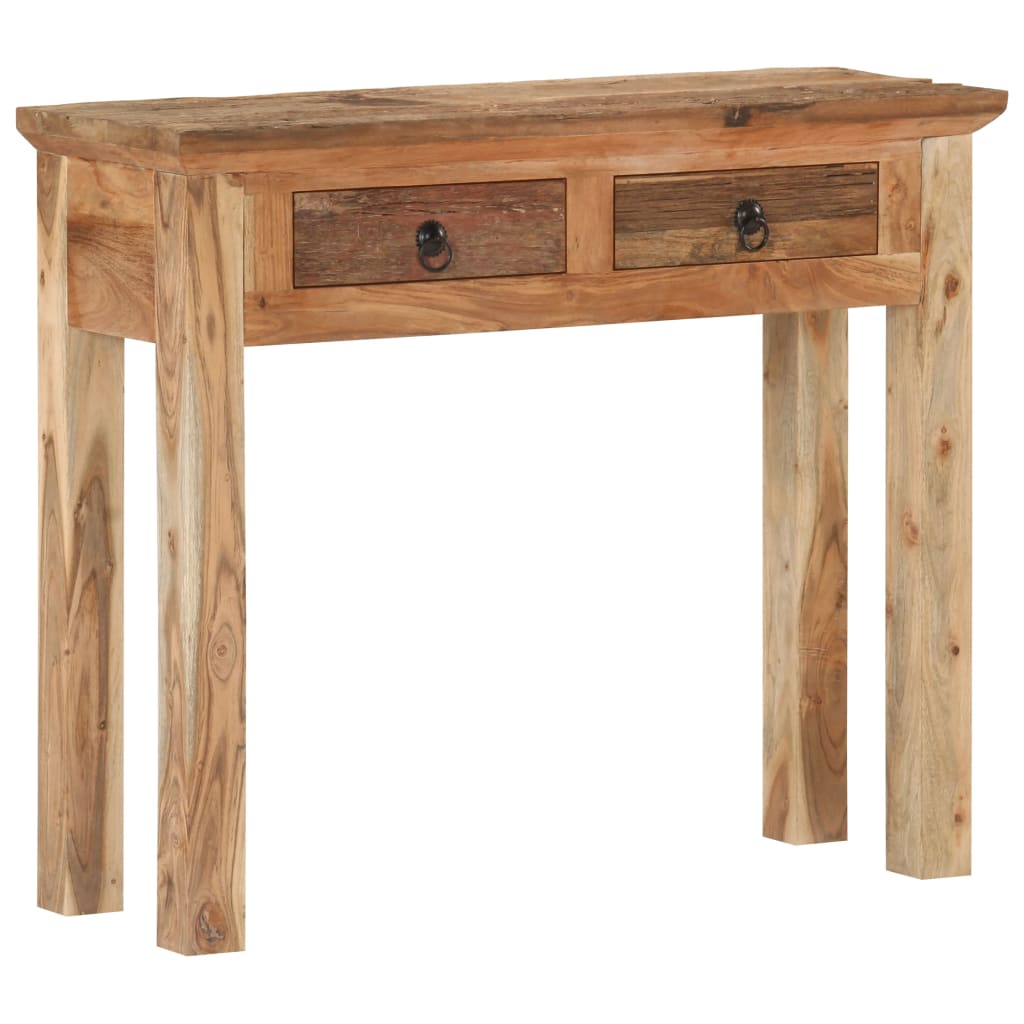 Konzolový Stolek 90,5X30X75 Cm Masivní Akácie Recyklované Dřevo
