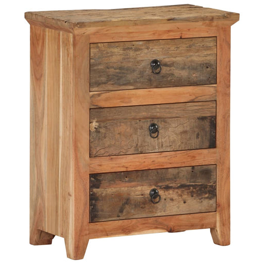 Příborník 60 X 33 X 75 Cm Masivní Akáciové A Recyklované Dřevo