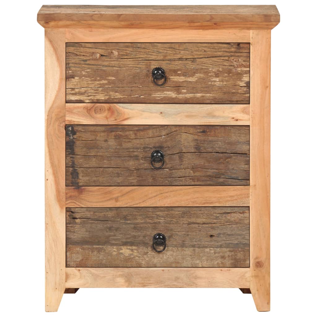 Příborník 60 X 33 X 75 Cm Masivní Akáciové A Recyklované Dřevo
