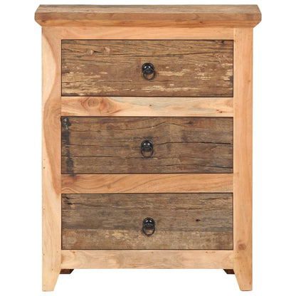 Příborník 60 X 33 X 75 Cm Masivní Akáciové A Recyklované Dřevo
