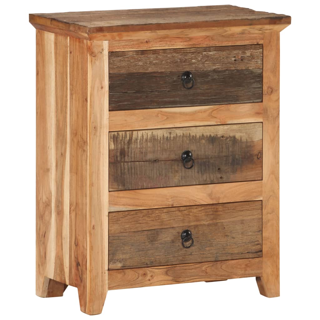 Příborník 60 X 33 X 75 Cm Masivní Akáciové A Recyklované Dřevo