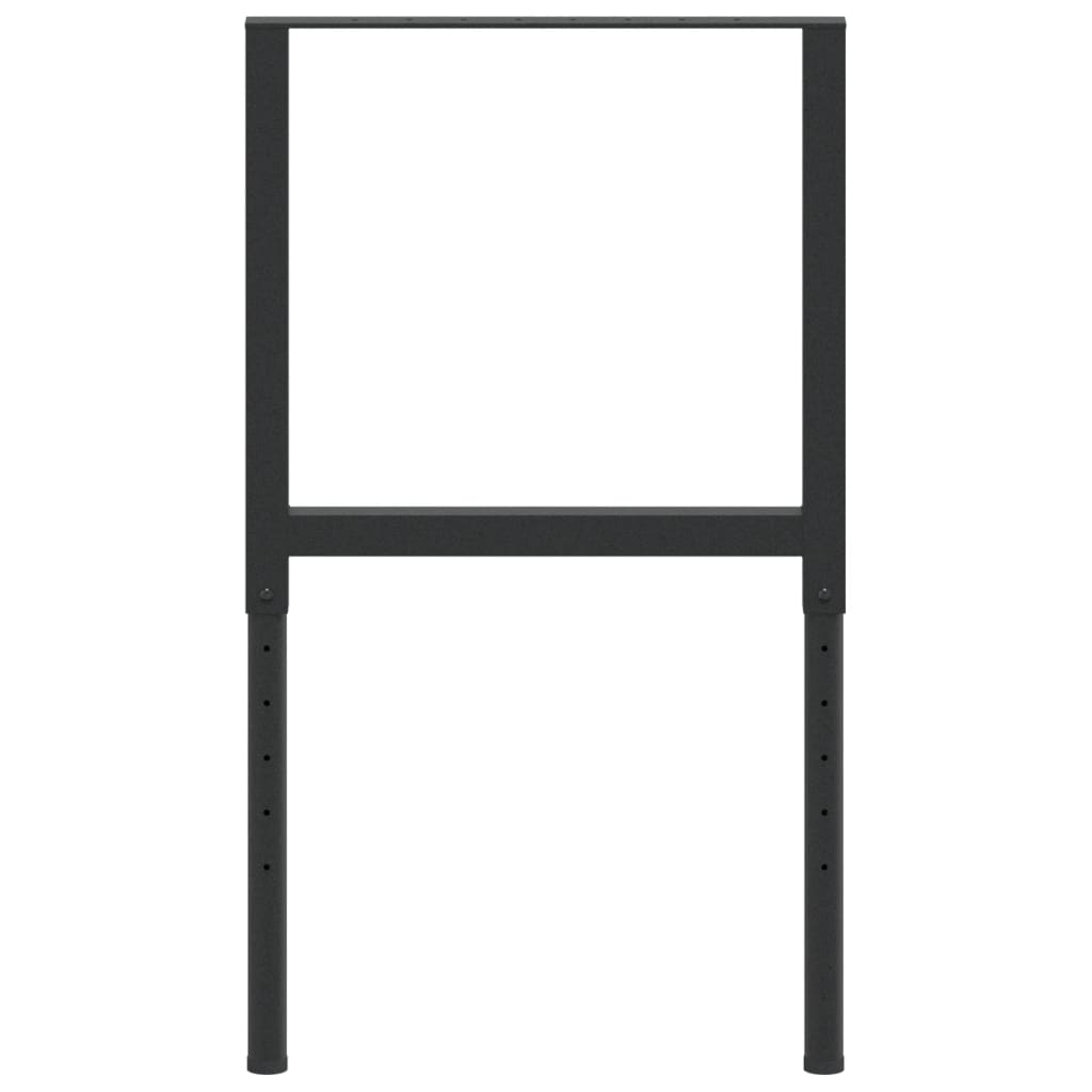 Nastavitelné Rámy Pracovního Stolu 2 Ks Kov 55 X (69–95,5) Cm Černá