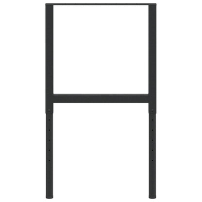 Nastavitelné Rámy Pracovního Stolu 2 Ks Kov 55 X (69–95,5) Cm Černá