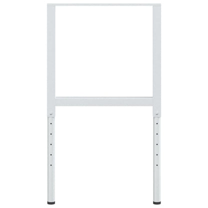 Nastavitelné Rámy Pracovního Stolu 2 Ks Kov 55 X (69–95,5) Cm Šedá