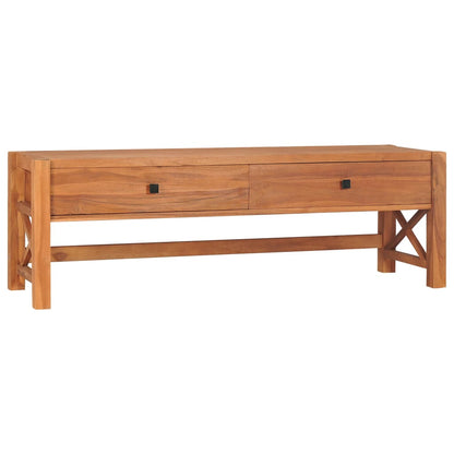 Tv Stolek 140 X 40 X 45 Cm Teakové Dřevo