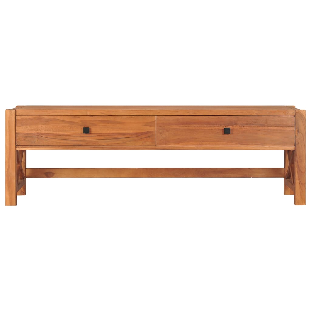 Tv Stolek 140 X 40 X 45 Cm Teakové Dřevo