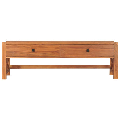 Tv Stolek 140 X 40 X 45 Cm Teakové Dřevo