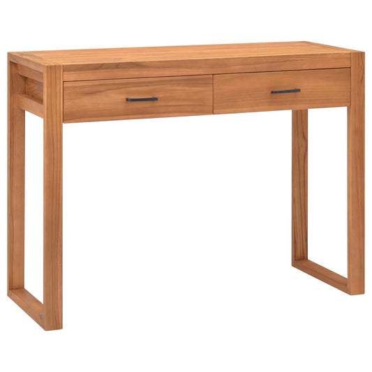 Psací Stůl Se 2 Zásuvkami 100 X 40 X 75 Cm Teakové Dřevo