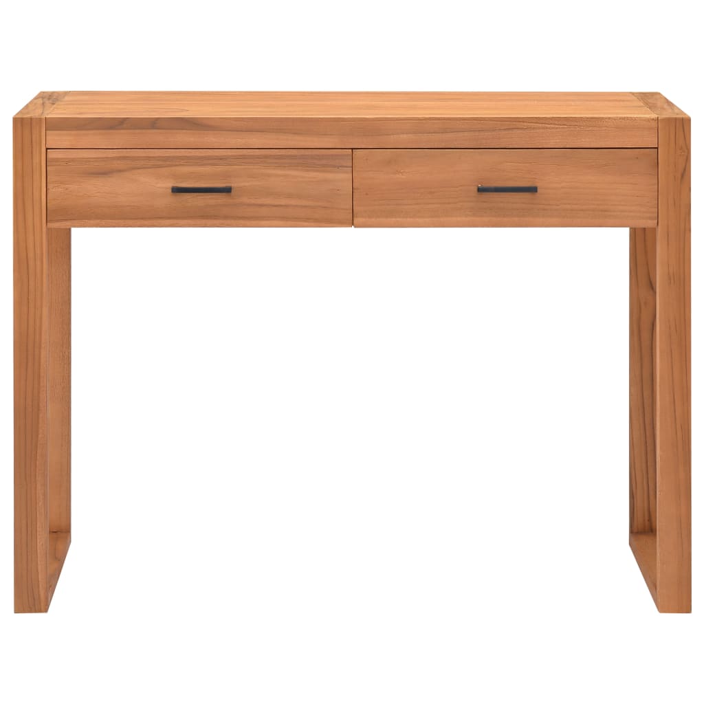 Psací Stůl Se 2 Zásuvkami 100 X 40 X 75 Cm Teakové Dřevo