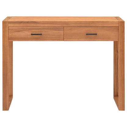 Psací Stůl Se 2 Zásuvkami 100 X 40 X 75 Cm Teakové Dřevo
