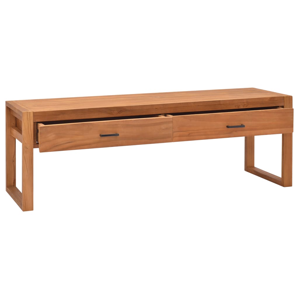 Tv Stolek 140 X 40 X 45 Cm Teakové Dřevo