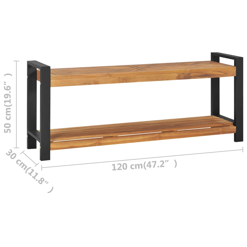 Lavice 120 Cm Masivní Teakové Dřevo
