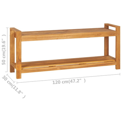 Lavice 120 Cm Masivní Teakové Dřevo
