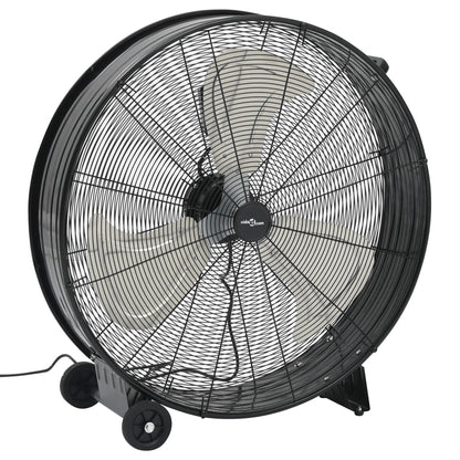 Průmyslový Bubnový Ventilátor 77 Cm 187,7 W Černý