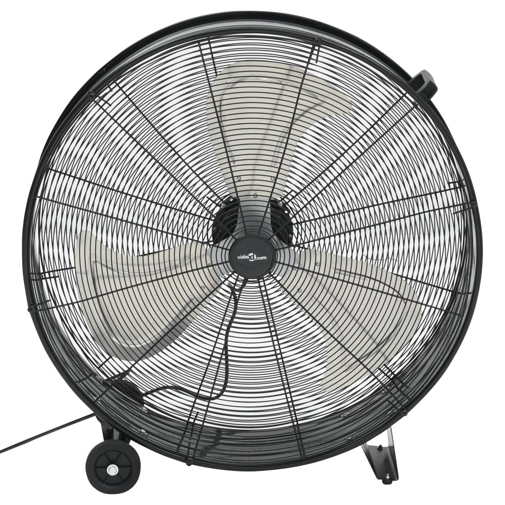 Průmyslový Bubnový Ventilátor 77 Cm 187,7 W Černý
