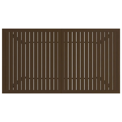 Zahradní Stůl Hnědý Ocel