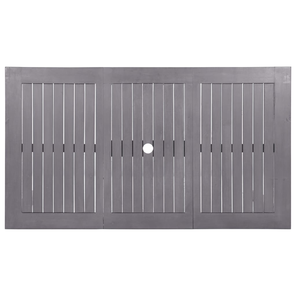 Zahradní Stůl Šeď Masivní Akáciové Dřevo