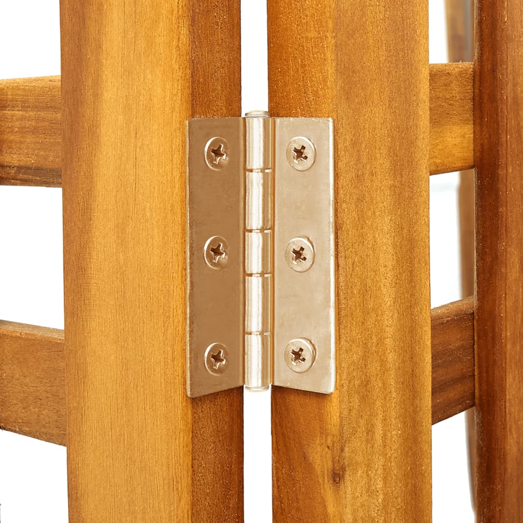 3Dílný Paraván 120 X 2 X 170 Cm Masivní Akáciové Dřevo