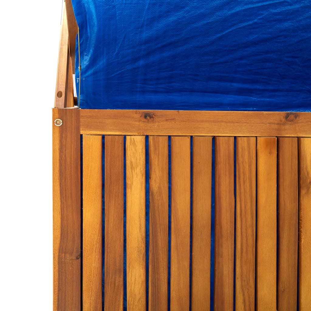 Úložný Box S Treláží 99 X 55 X 160 Cm Masivní Akáciové Dřevo