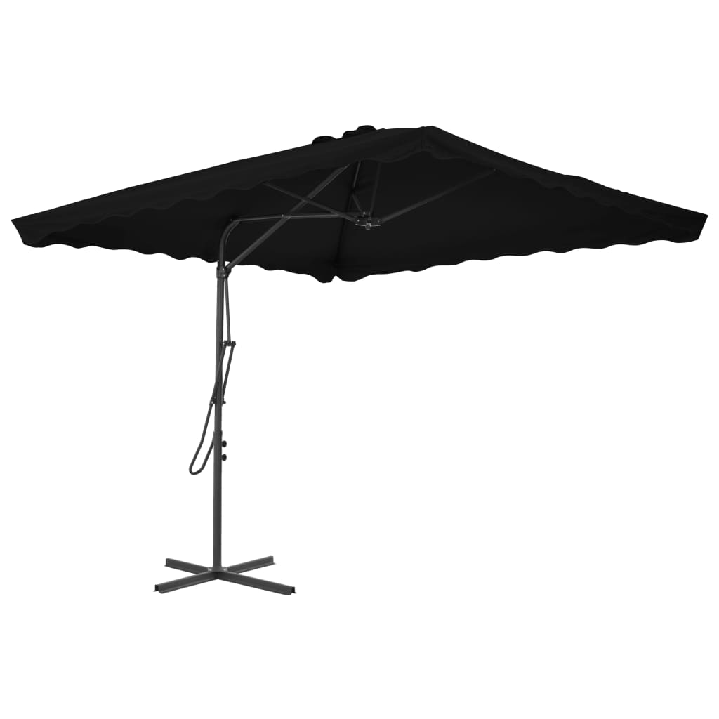Zahradní Slunečník S Ocelovou Tyčí 250 X 250 Cm Pískový