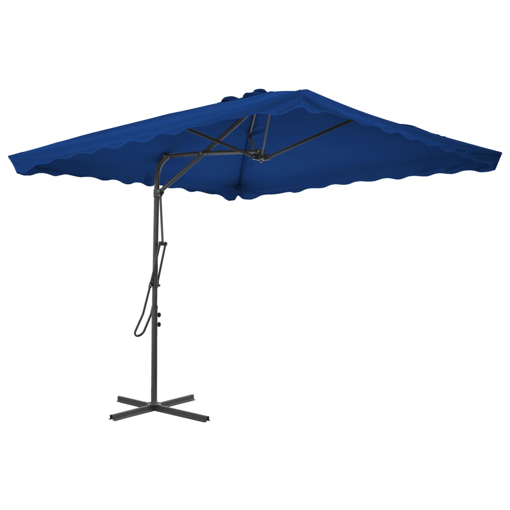 Zahradní Slunečník S Ocelovou Tyčí 250 X 250 Cm Pískový