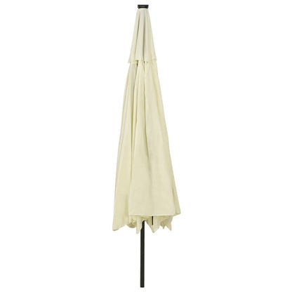 Zahradní Slunečník S Led Osvětlením 400 Cm Pískový