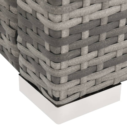 Dvojité Opalovací Lehátko Polyratanové Šedé