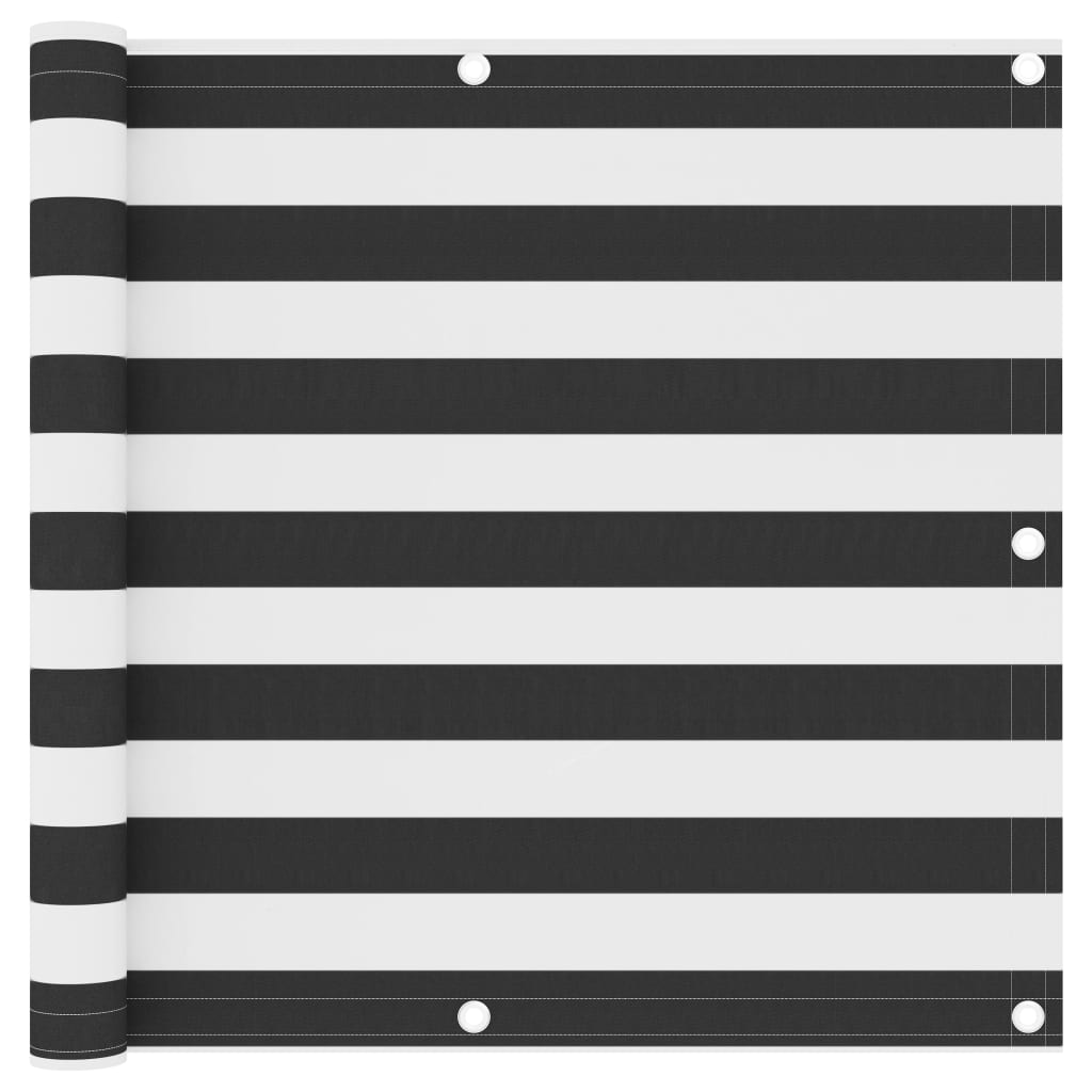 Balkónová Zástěna Oxfordská Látka Antracitová A Bílá