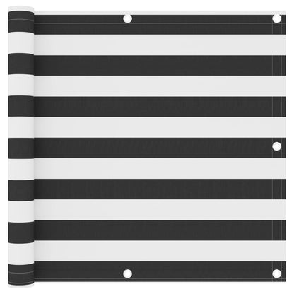 Balkónová Zástěna Oxfordská Látka Antracitová A Bílá