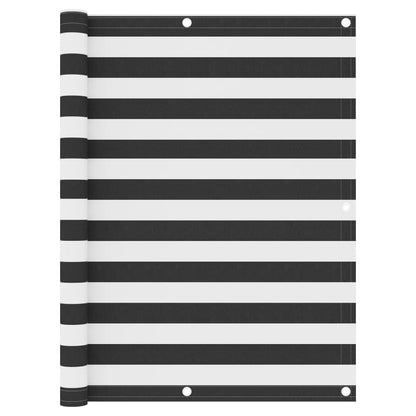 Balkónová Zástěna Oxfordská Látka Antracitová A Bílá