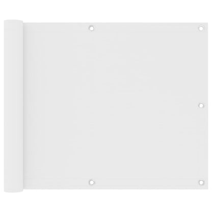 Balkónová Zástěna Oxfordská Látka Bílá