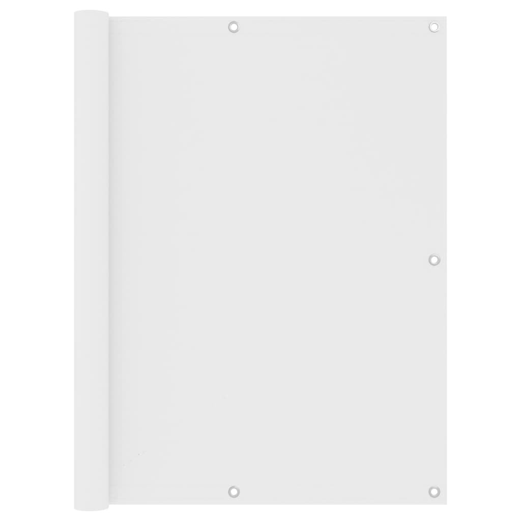 Balkónová Zástěna Oxfordská Látka Bílá